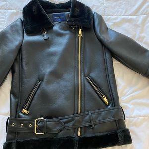 Faux leather jacket